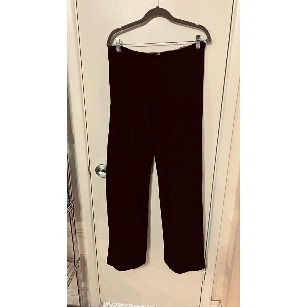 Lululemon Athletica Black Wide Leg Athletic Pants Womens Size 6